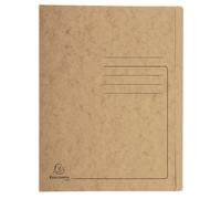 EXACOMPTA Chemise à lamelle carte lustrée 355gm2 - A4 - Tabac