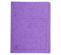 EXACOMPTA Chemise à lamelle carte lustrée 355gm2 - A4 - Violet