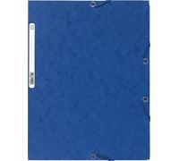 EXACOMPTA Chemise à rabats, DIN A4, carton 400 g/qm, bleu