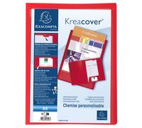 EXACOMPTA Chemise de présentation polypropylène souple Krea Cover - A4 - Rouge