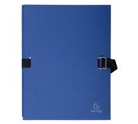 EXACOMPTA Chemise dos extensible avec rabat papier - 24x32cm - Bleu foncé