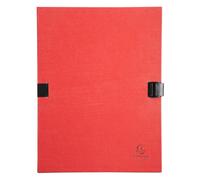 Exacompta Chemise à dos extensible N'clip 21509E - A4, fermeture par clip - Rouge