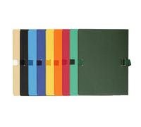 EXACOMPTA Chemise dos extensible papier 24x32cm - filmée par 5 - Couleurs assorties