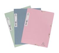 Exacompta Chemise élastiques avec 3 rabats A4 Autentik - 3 couleurs assorties
