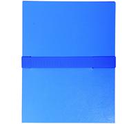 Exacompta Chemise extensible à rabat jusque 13 cm - Fermeture sangle Velcro - Capacité 1000 feuilles A4 - Bleu
