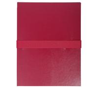 Exacompta Chemise extensible à rabat jusque 13 cm - Fermeture sangle Velcro - Capacité 1000 feuilles A4 - Bordeaux