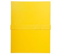 Exacompta - Réf. 2649E - 1 chemise à dos extensible balacron sans rabat - fermeture par sangle auto-agrippante/scratch - capacité 1000 feuilles - dim 24 x 32 cm - pour format A4 - couleur jaune