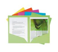 Exacompta Chemises ROCK'S double poche 220 g A4 - Paquet de 25 assorties