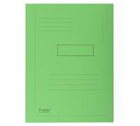 Exacompta Chemise Forever® A4 à 2 rabats avec lignes imprimées, 200 feuilles, 240 x 320 mm, en carte recyclé, vert - Lot de 50