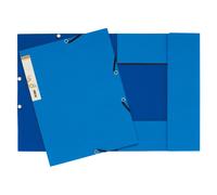 Exacompta Chemise Forever® A4 à 3 rabats et à élastiques, 225 feuilles, 240 x 320 mm, carte recy Bleu clair