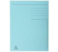 EXACOMPTA Chemise imprimée Foldyne 300, A4, bleu pastel Bleu G