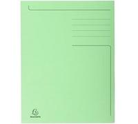 EXACOMPTA Chemise imprimée 3 rabats Forever® 280gm2 - Folio - Vert Pré