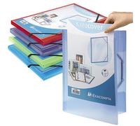 Exacompta Chemise Kreacover® à 3 rabats et à fermeture élastique, format A4, 200 feuilles, couverture personnalisable, polypropylène, couleurs assorties