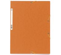EXACOMPTA Chemise 3 rabats à élastiques carte lustrée 400g/m2 Nature Future® A4 Orange