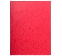 EXACOMPTA Chemise simple 3 rabats, A4, carton, rouge G