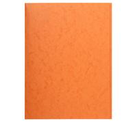 EXACOMPTA Chemise simple sans élastique avec 3 rabats carte lustrée 400gm2 - A4 - Orange