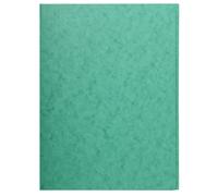 EXACOMPTA Chemise simple sans élastique avec 3 rabats carte lustrée 400gm2 - A4 - Vert