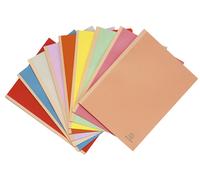 Exacompta Chemises à soufflet Forever dos toilé 3 cm - 300 feuilles - Carte 320 g - 24 x 32 cm - Assorties pastels - Lot de 25