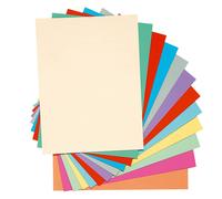 Exacompta Chemises-dossiers toucher Peau d'âne - Carte forte 160g 24 x 32 cm- Coloris assortis - Lot de 100