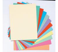 Exacompta Chemises-dossiers toucher Peau d'âne - Carte forte 160g 24 x 32 cm - Rouge - Lot de 100