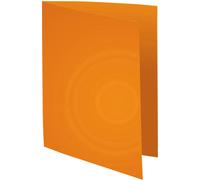 Exacompta Chemises-dossiers toucher Peau d'âne - Carte forte 160g - Orange