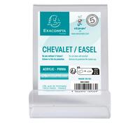 Exacompta Chevalet support d'objet Réf. 88158D Taille M 75x100x100 mm PMMA (acrylique) Cristal