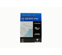 Exacompta Clairefontaine 'Technik Art' Bloc graphique A3 quadrillage 1/5/10 mm 40 feuilles Bleu