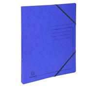 EXACOMPTA Classeur 2 anneaux 15mm carte lustrée imprimée - A4 - Bleu