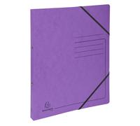 EXACOMPTA Classeur 2 anneaux 15mm carte lustrée imprimée - A4 - Violet