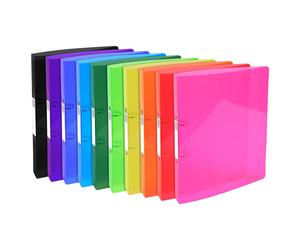 EXACOMPTA Classeur 2 anneaux 30mm IDERAMA PP - A4 maxi - Couleurs assorties