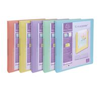 Exacompta - Réf. 54779E - 1 classeur semi-rigide - en polypropylène - Kreacover pastel - 2 anneaux ronds diam 30mm - dimensions 320x268 mm - pour format A4 maxi - couleur aléatoire