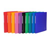EXACOMPTA Classeur 4 anneaux 15mm polypropylène OPAK - A4 - Couleurs assorties