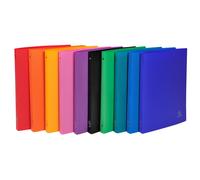 EXACOMPTA Classeur 4 anneaux 15mm polypropylène OPAK - A4 - Couleurs assorties