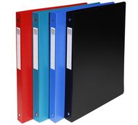 EXACOMPTA Classeur 4 anneaux 20mm polypropylène OPAK rigide 10/10e - A4 Maxi. - Couleurs assorties