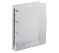 Exacompta Classeur semi-rigide PP Crystal Réf. 51342E 4 anneaux Ø30 mm Dos 40 mm A4 Maxi Cristal