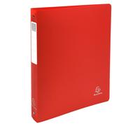 EXACOMPTA Classeur 4 anneaux 30mm polypropylène OPAK rigide 10/10e - A4 Maxi. - Rouge