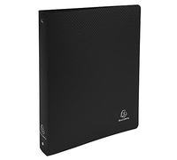 EXACOMPTA Classeur 4 anneaux 40 mm polypropylène Opaque A4 maxi Noir