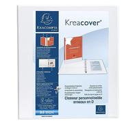 EXACOMPTA Classeur 4 anneaux en d 40mm remborde 3 pochettes exterieures krea cover - a4 maxi