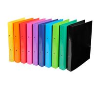 EXACOMPTA Classeur A4 2 anneaux 30mm Iderama - Couleurs assorties