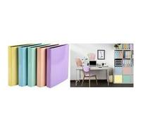 Exacompta - réf. 54566E - 1 Classeur rigide Aquarel - 2 anneaux en D - Diamètre 25 mm - Dos de 4 cm - Dimensions extérieures : 31,5 x 27 cm - Format à classer A4 - Coloris : rose