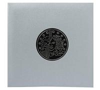 Exacompta Classeur pièces 96000E – 5 feuilles 43 cases (215) 24,5x25 cm toile gris métallisé