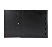 EXACOMPTA Classeur de présentation Exashow en polypropylène 4 anneaux 30mm Exactive® - A4 - Noir