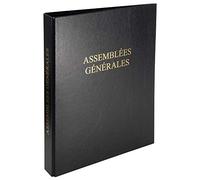 Exacompta Classeur Juridique Noir Assemblées Générales 32x26cm
