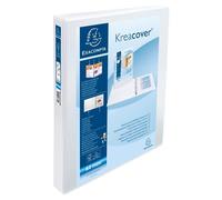 Exacompta Classeur PP personnalisable Kreacover - 2 anneaux en D 30 mm - A4 Maxi - Blanc