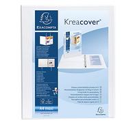 EXACOMPTA Classeur personnalisable 4 anneaux D20 blanc A4 Maxi