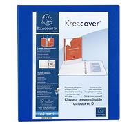 Classeur 4 anneaux en d 40mm remborde 3 pochettes exterieures krea cover - a4 maxi exacompta 51843be