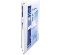 Classeur personnalisable KREACOVER 3 faces 4 anneaux Ø60 mm en D. En polypropylène Blanc.