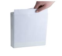 EXACOMPTA Classeur personnalisable rigide 3 poches KreaCover - 2 anneaux en D 20mm - A5 - Blanc