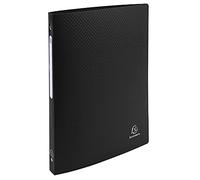 EXACOMPTA Classeur Polypro souple 4 anneaux 15 mm dos 20 mm A4 NOIR