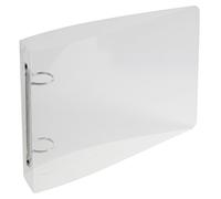 Exacompta Classeur PP semi-rigide Réf. 51091E 2 anneaux ronds Ø25 mm Dos 35 mm 16,5x24 cm Cristal